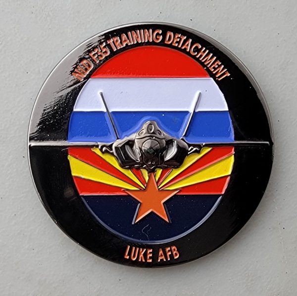 308th FS -  EMERALD KNIGHTS - Challenge Coin - Image 2