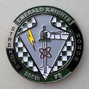 308th FS -  EMERALD KNIGHTS - Challenge Coin