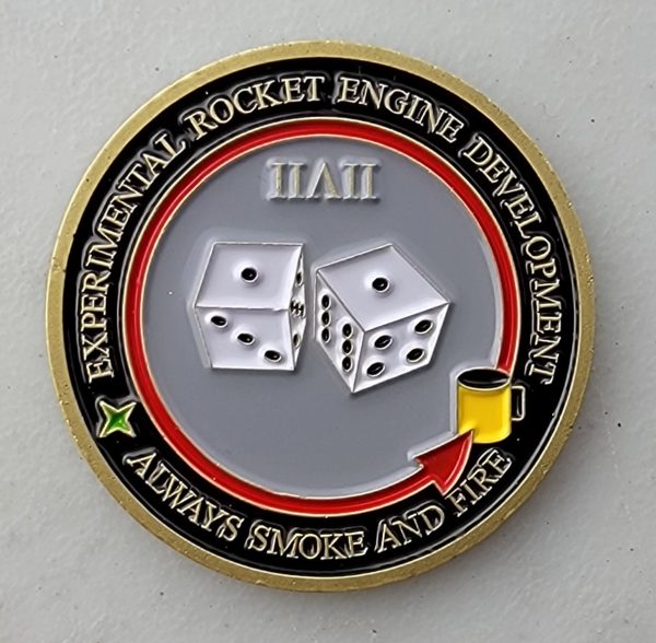 LIQUID ROCKET ENGINE TEST FACILITY - Challenge Coin - Image 2