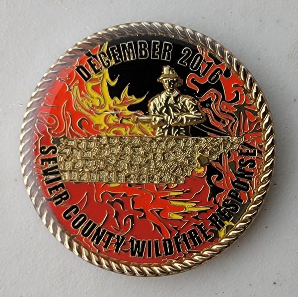 SEVIER COUNTY WILDFIRE RESPONSE - Challenge Coin