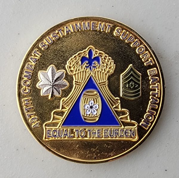 497TH COMBAT SUSTAINMENT SUPPORT BATTALION - Challenge Coin - Image 2