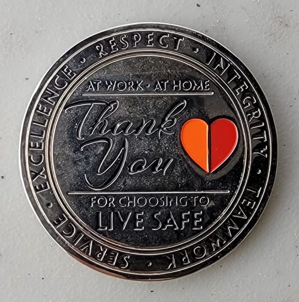 SNL - LIVE SAFE - Challenge Coin - Image 2