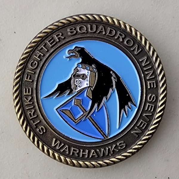 STRIKE FIGHTER SQUADRON NINE SEVEN - WARHAWKS - Challenge Coin