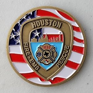 HOUSTON FD -  DRAGON HOUSE STATION 10 - Challenge Coin