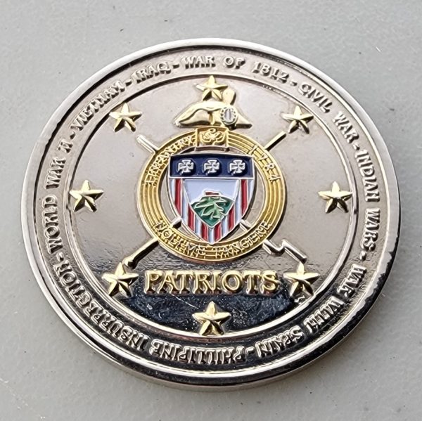 2D BATTALION 3D INFANTRY - PATRIOTS - Challenge Coin