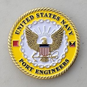 US NAVY PORT ENGINEERS - Challenge Coin