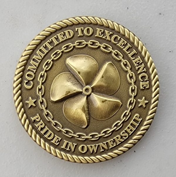 US NAVY PORT ENGINEERS - Challenge Coin - Image 2