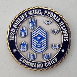 182D AIRLIFT WING - COMMAND CHIEF - Challenge Coin