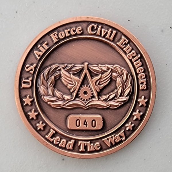 US AIR FORCE ACADEMY - ENGINEERS - Challenge Coin - Image 2
