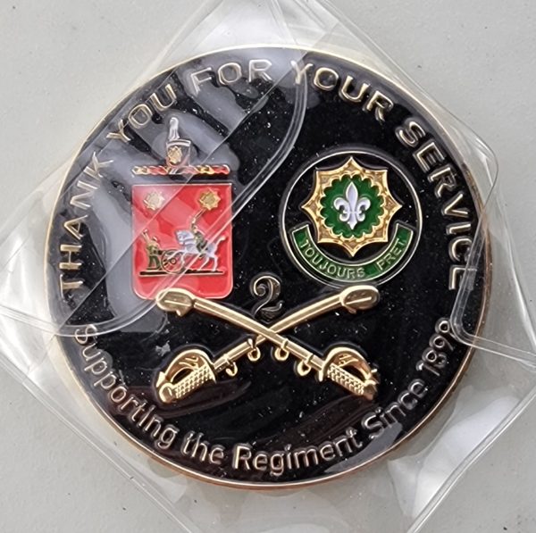 2d CAVALRY ASSOCIATION - Challenge Coin - Image 2