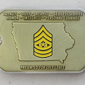 IOWA NATIONAL GUARD - CSM - Challenge Coin