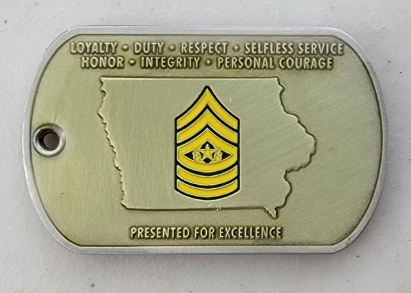 IOWA NATIONAL GUARD - CSM - Challenge Coin