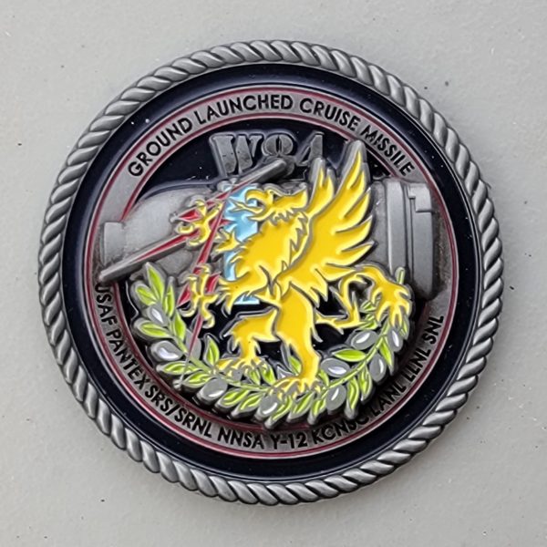 W84 - GROUND LAUNCED CRUISE MISSLE - 2 PARTS - Challenge Coin - Image 3