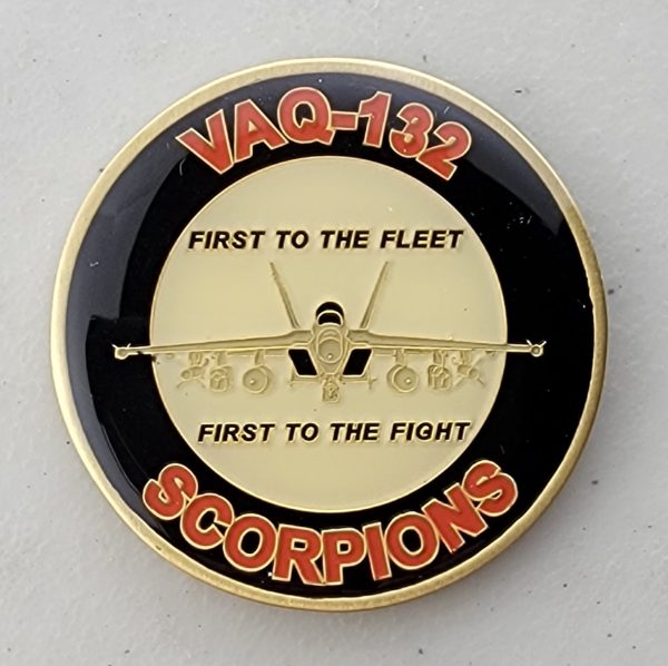 EAS - VAQ-132 - SCORPIONS - Challenge Coin - Image 2