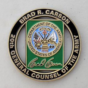 20th GENERAL COUSEL OF THE ARMY - Challenge Coin