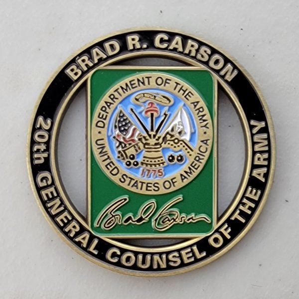 20th GENERAL COUSEL OF THE ARMY - Challenge Coin