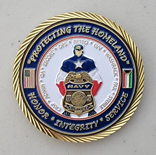 NAVY CUSTOMS BATTALION TANGO - ALPHA COMPANY - Challenge Coin - Image 2