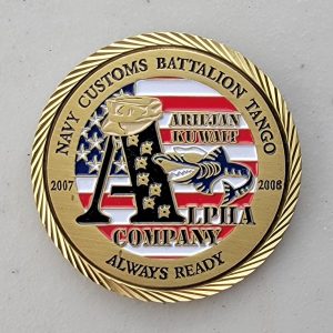 NAVY CUSTOMS BATTALION TANGO - ALPHA COMPANY - Challenge Coin