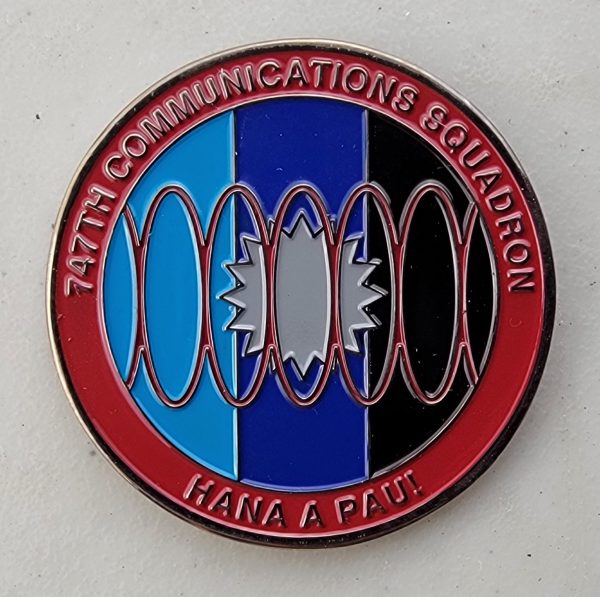 747TH COMMUNICATIONS SQUADRON - MARAUDERS - Challenge Coin - Image 2