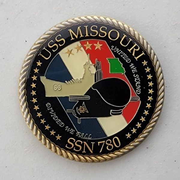 USS MISSOURI - SSN 780 - NAVY CHIEF - Challenge Coin - Image 2