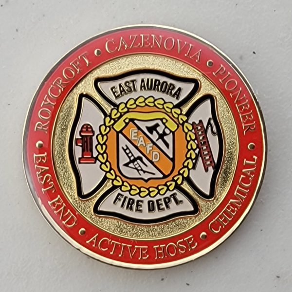 EAST AURORA FIRE DEPT  - Challenge Coin - Image 2