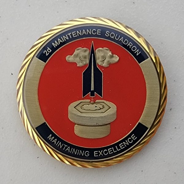 2d MAINTENANCE SQUARDON - Challenge Coin - Image 2