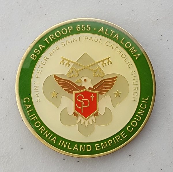 BSA TROOP 655 - Challenge Coin