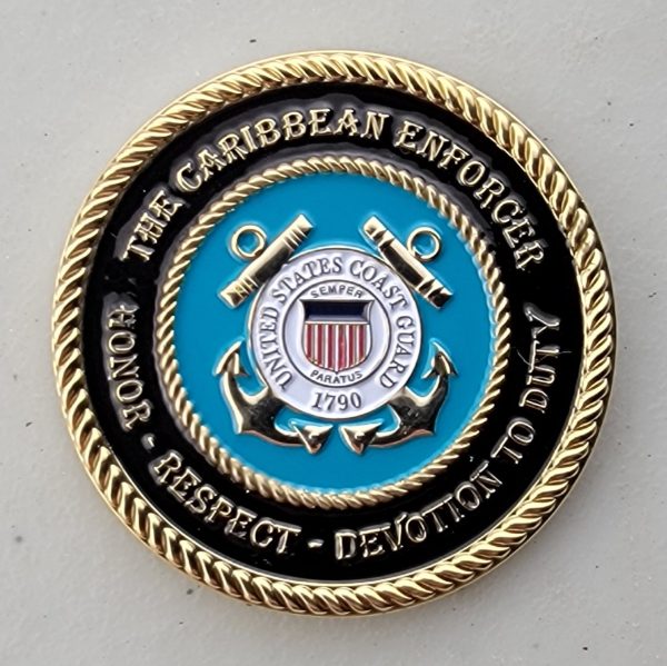 USCGC CUSHING - WPB 1321 - Challenge Coin - Image 2
