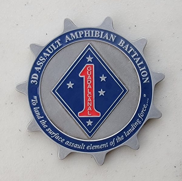3D ASSAULT AMPHIBIAN BATTALION - Challenge Coin - Image 2