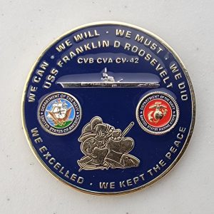 USS FRANKLIN D ROOSEVELT - Challenge Coin
