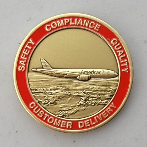 AMERICAN AIRLINES - CRITICAL BEHAVIORS - Challenge Coin - Image 2