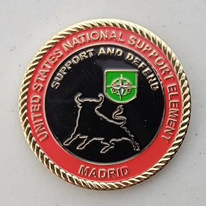 UNITED STATES NATIONAL SUPPORT ELEMENT - MADRID - Challenge Coin