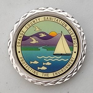 ORANGE COUNTY SANITATION DISTRICT - MATTE NICKEL - Challenge Coin