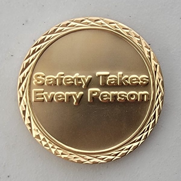 ORANGE COUNTY SANITATION DISTRICT - MATTE GOLD - Challenge Coin - Image 2