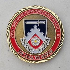 299th BRIGADE SUPPORT BATTALION 1 ID - Challenge Coin