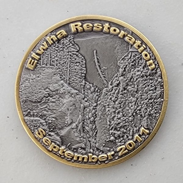 US FISH & WILDLIFE SERVICE - ELWHA RESTORATION - Challenge Coin - Image 2