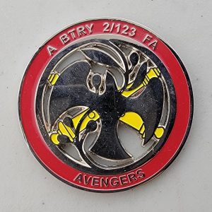 A BTRY 2/123 FA - AVENGERS - Challenge Coin