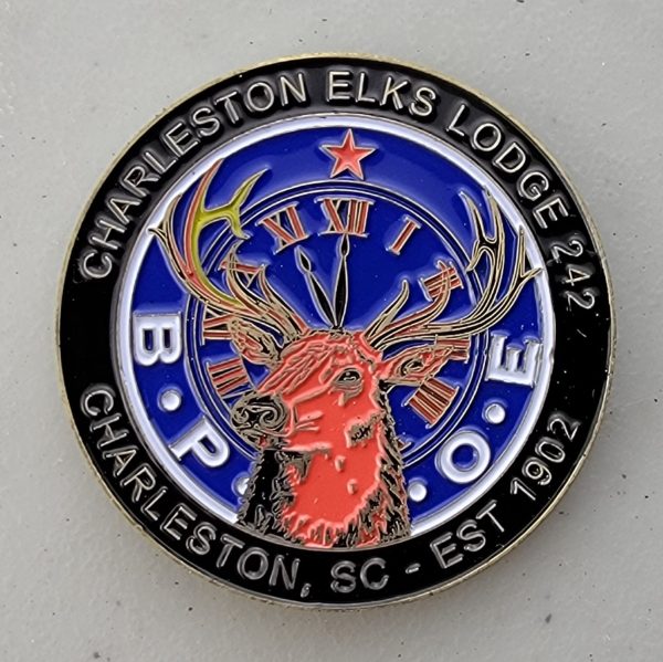 CHARLESTON ELKS LODGE MASCOT - Challenge Coin