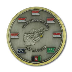 3RD SQUADRON 4TH CAVALRY - TASK FORCE RAIDER - Challenge Coin