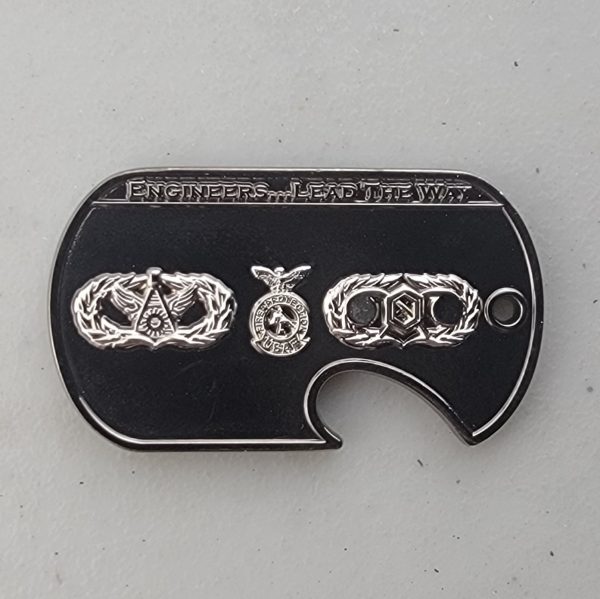 319TH CIVIL ENGINEER SQUADRON - BOTTTLE OPENER - Challenge Coin - Image 2