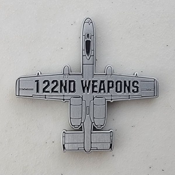122 WEAPONS - BLACK SNAKES - A-10 - Challenge Coin