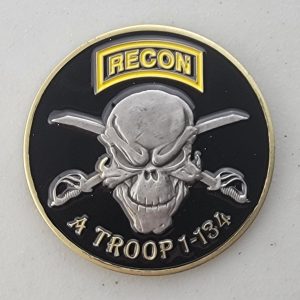 RECON - A TROOP 1-134 - Challenge Coin