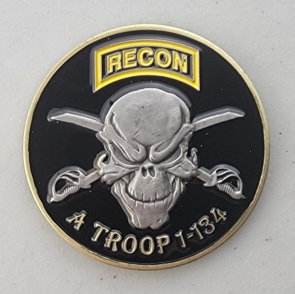 RECON - A TROOP 1-134 - Challenge Coin