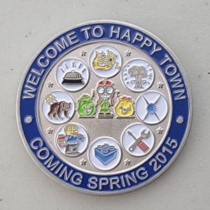 WELCOME TO HAPPY TOWN - 2015 - Challenge Coin