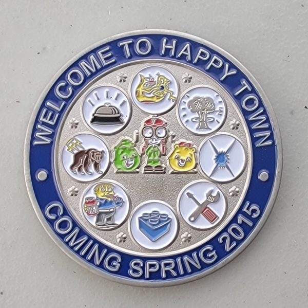 WELCOME TO HAPPY TOWN - 2015 - Challenge Coin