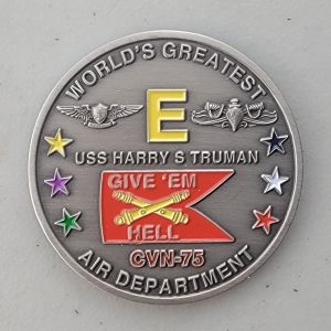 USS HARRY S TRUMAN - CVN 75 - AIR DEPARTMENT - Challenge Coin