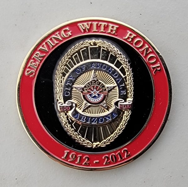 AVONDALE POLICE - CENTENNIAL - Challenge Coin