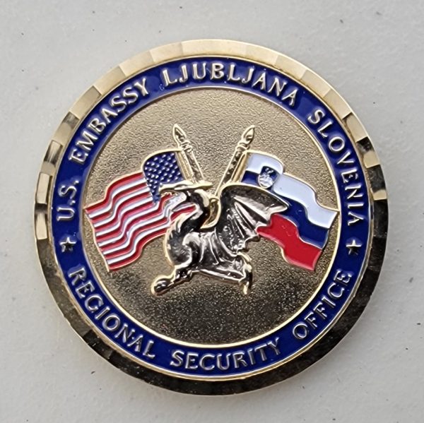 DOS - DIPLOMATIC SERCURITY SERVICE - SLOVENIA - Challenge Coin - Image 2