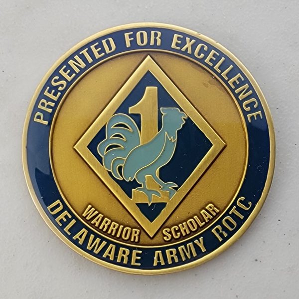 UNIVERSITY OF DELAWARE - ARMY ROTC - Challenge Coin - Image 2