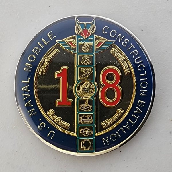 US NAVAL MOBILE CONTRUCTION BATTALION - Challenge Coin